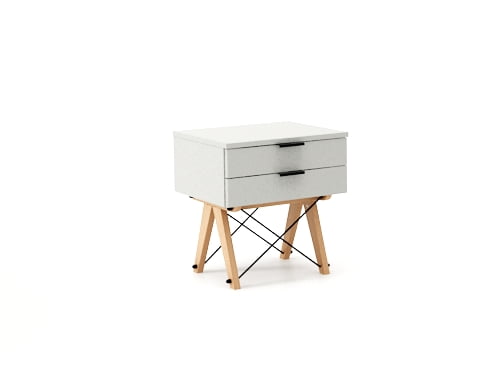 Noční stolek 50x40 se zásuvkami Double - Minko