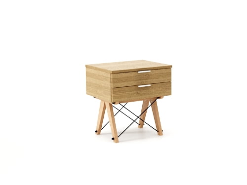 

Noční stolek 50x40 se zásuvkami Double - Minko