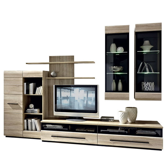 

Obývací stěna Fever 2 - Black Red White - BRW