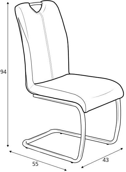 Wygodne krzesło tapicerowane do jadalni K-184
