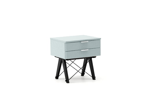 

Noční stolek 50x40 Double Black / White - Minko