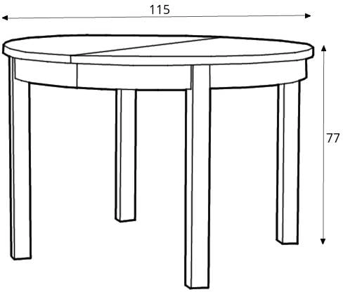 Kulatý stůl Provance