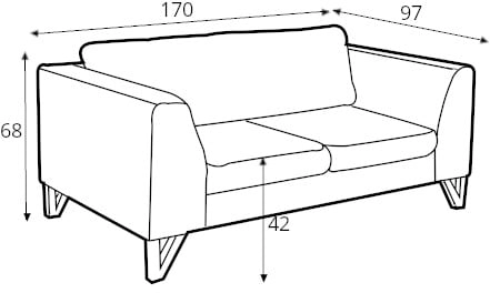 Sofa 2-osobowa Willy