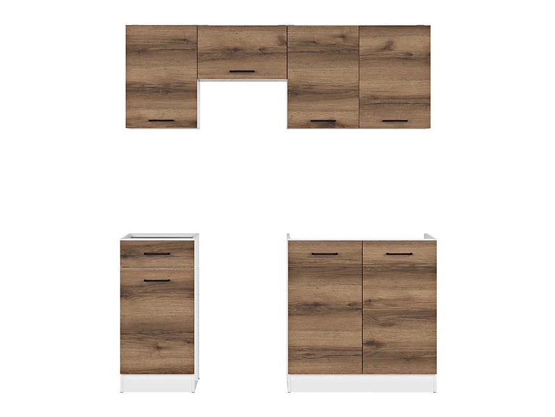 

Kuchyňská linka 180 Junona - Black Red White - BRW
