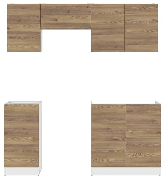 Kuchyňská linka 180 Junona - Black Red White - BRW