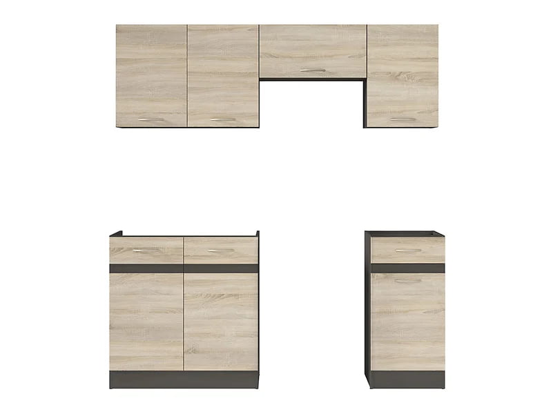 

Kuchyňská linka 180 Junona - Black Red White - BRW