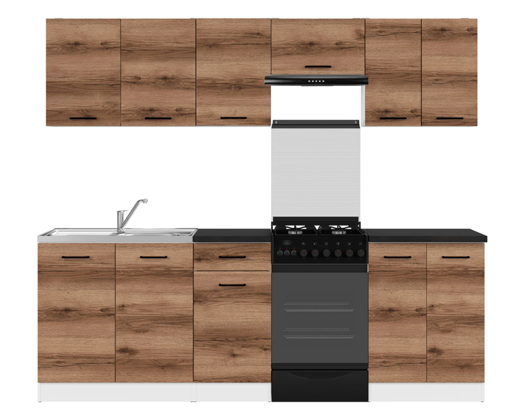 

Kuchyňská linka 230 Junona - Black Red White - BRW