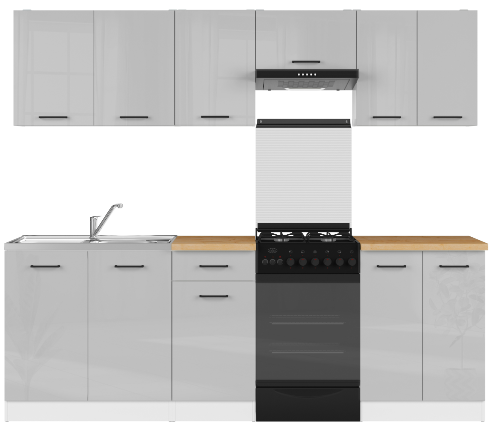 

Kuchyňská linka 230 Junona - Black Red White - BRW
