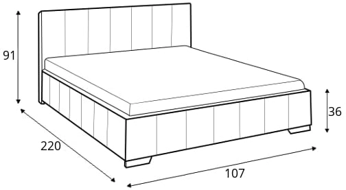 Łóżko 80271 KF (90x200)
