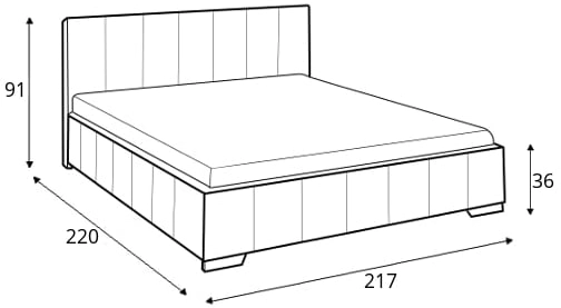 Łóżko 80271 KF (200x200)