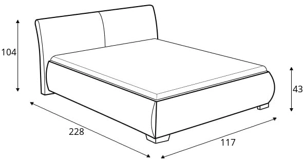 Łóżko 81205 KF (100x200)
