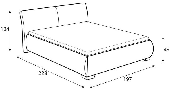 Łóżko 81205 KF (180x200)
