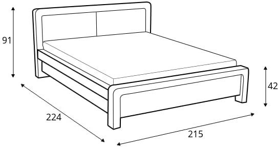 Łóżko 80218 (200x200)