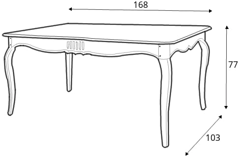Elegantní stůl na vysokých nohách do jídelny 