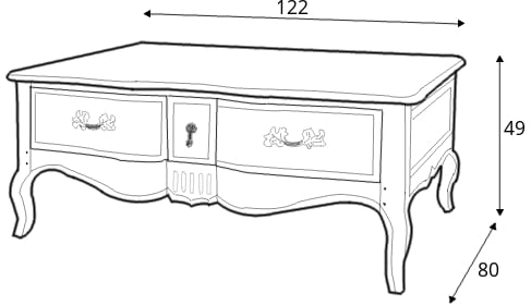 Stolik kawowy Venezia Bianco