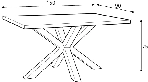 Stůl Cross 150