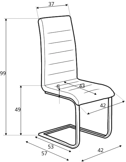 Tapicerowane krzesło do jadalni K-132