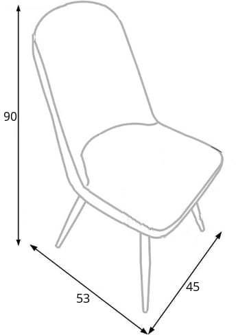 Minimalistyczne krzesło do jadalni K-214