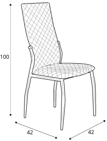 Nowoczesne i wygodne krzesło tapicerowane do jadalni K-238