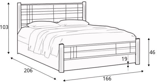 Łóżko Viera 160