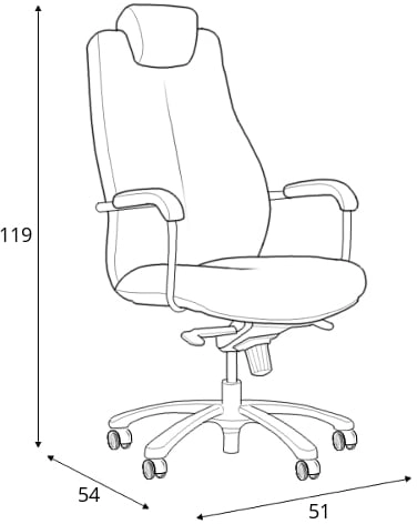 Wygodny i stylowy fotel do biura lub gabinetu Sonata XXL