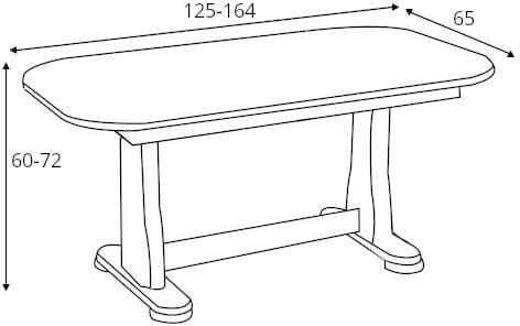 Rozkládací konferenční stolek Tymon 2 do jídelny kaštan