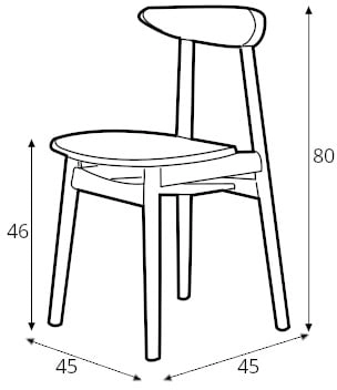 Dřevěná židle Polly