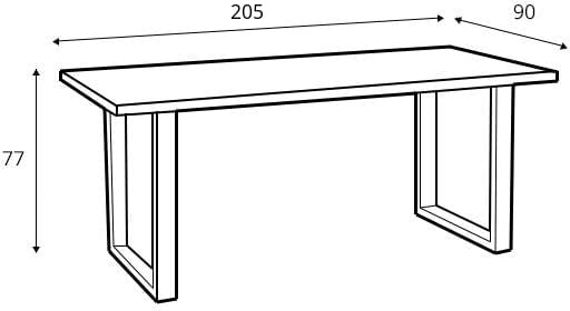  Stůl MATIN dělená deska