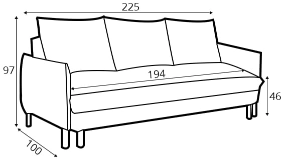 Sofa 3-osobowa Nesto
