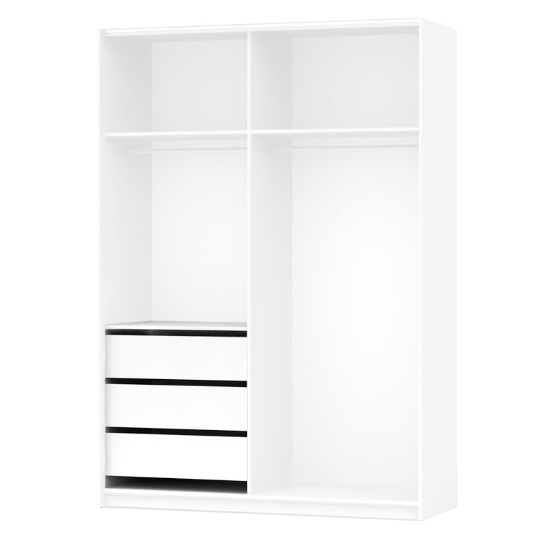 

Šuplíky do skříně Colin (sada 3 kusů) - Black Red White - BRW
