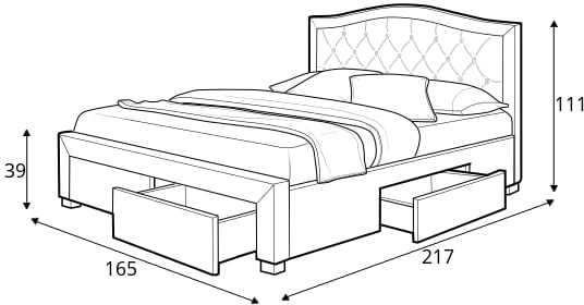 Łóżko Electra 160