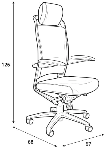 Ergonomická kancelářská židle Fulkrum