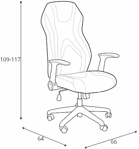 Moderní otočná židle do kanceláře nebo pracovny Jofrey
