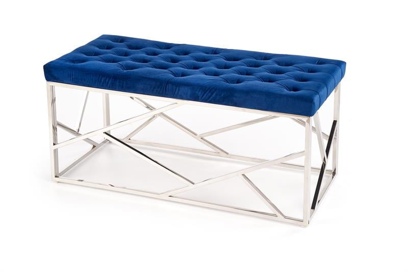 

Lavice Milagro ve stylu glamour modrá - Halmar