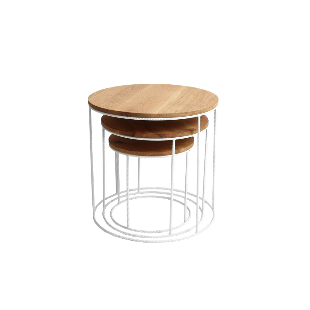 

Sada 3 konferenčních stolků Trios Solid Wood - CustomForm