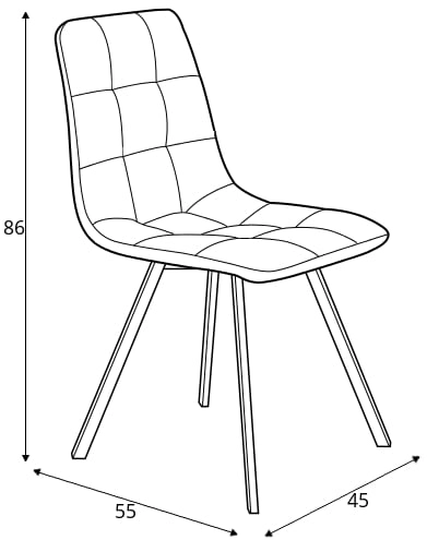 Moderní čalouněná židle do jídelny K-402