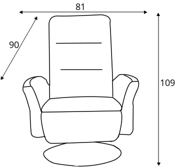 Fotel obrotowy z funkcją relaksu manualnego Basilico