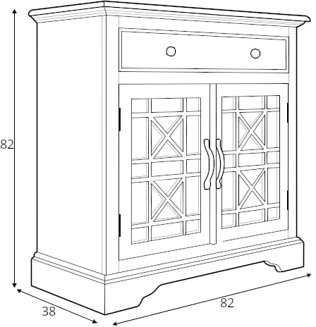 Pojemna komoda z szufladą i drzwiami Avola