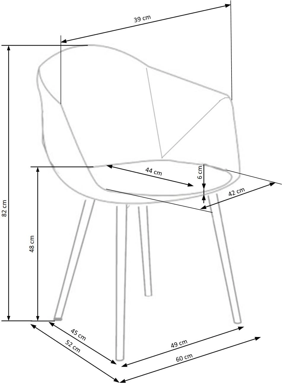 Moderní židle do jídelny K-420