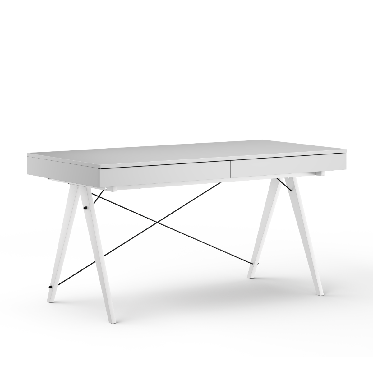 Psací stůl Basic XXL Black/White - Minko