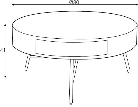 Moderní konferenční stolek do obývacího pokoje Camila