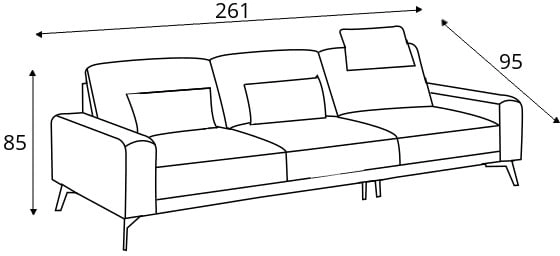 Sofa 3-osobowa Heaven