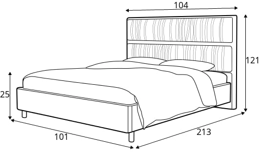 Moderní jednolůžková postel 90 do ložnice 81247
