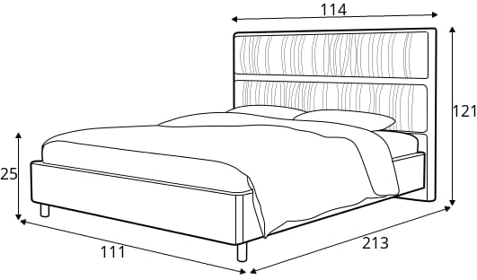 Moderní jednolůžková postel 100 do ložnice 81247