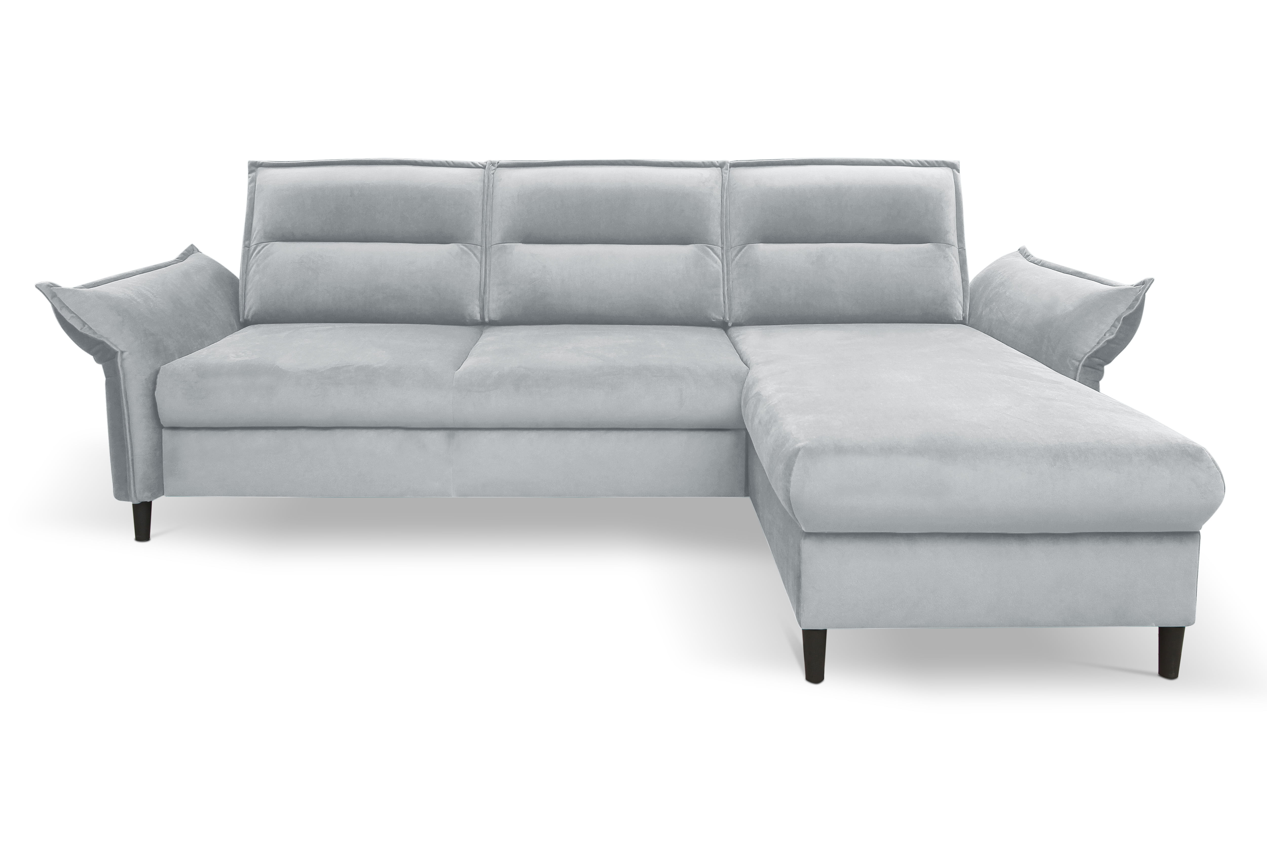 

Rohová sedací souprava pravá pro každodenní spaní s úložným prostorem a nastavitelnými područkami Milano - Meble Laski