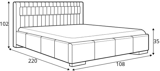 Čalouněná jednolůžková postel 90 do ložnice 81275