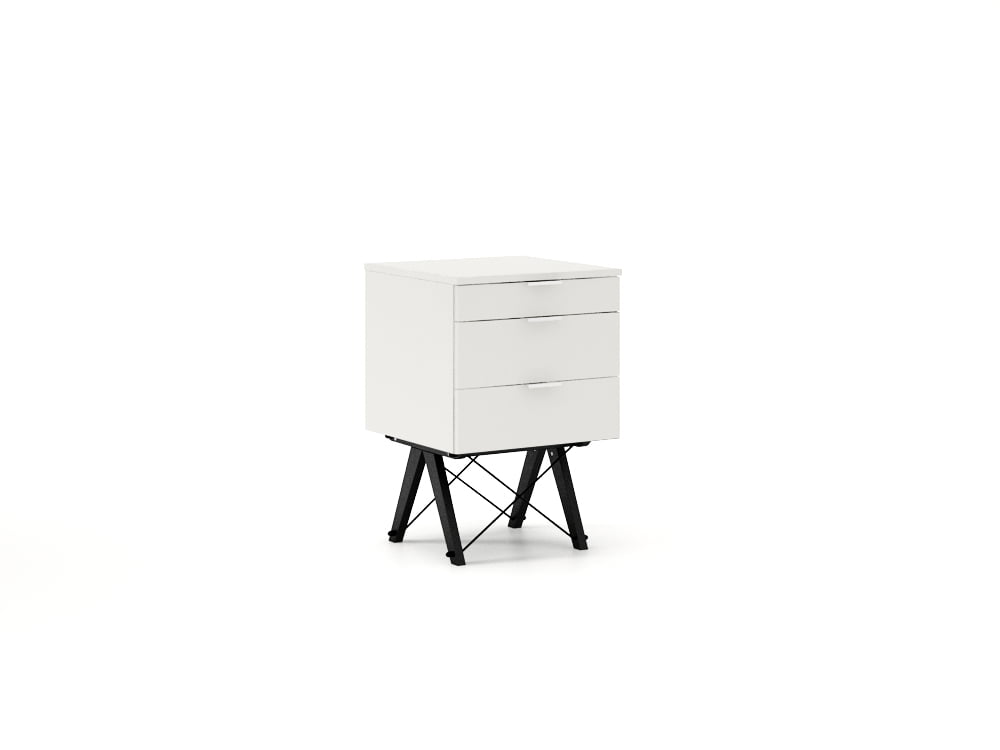 

Stolek se zásuvkami 50x60 Basic Black/White - Minko