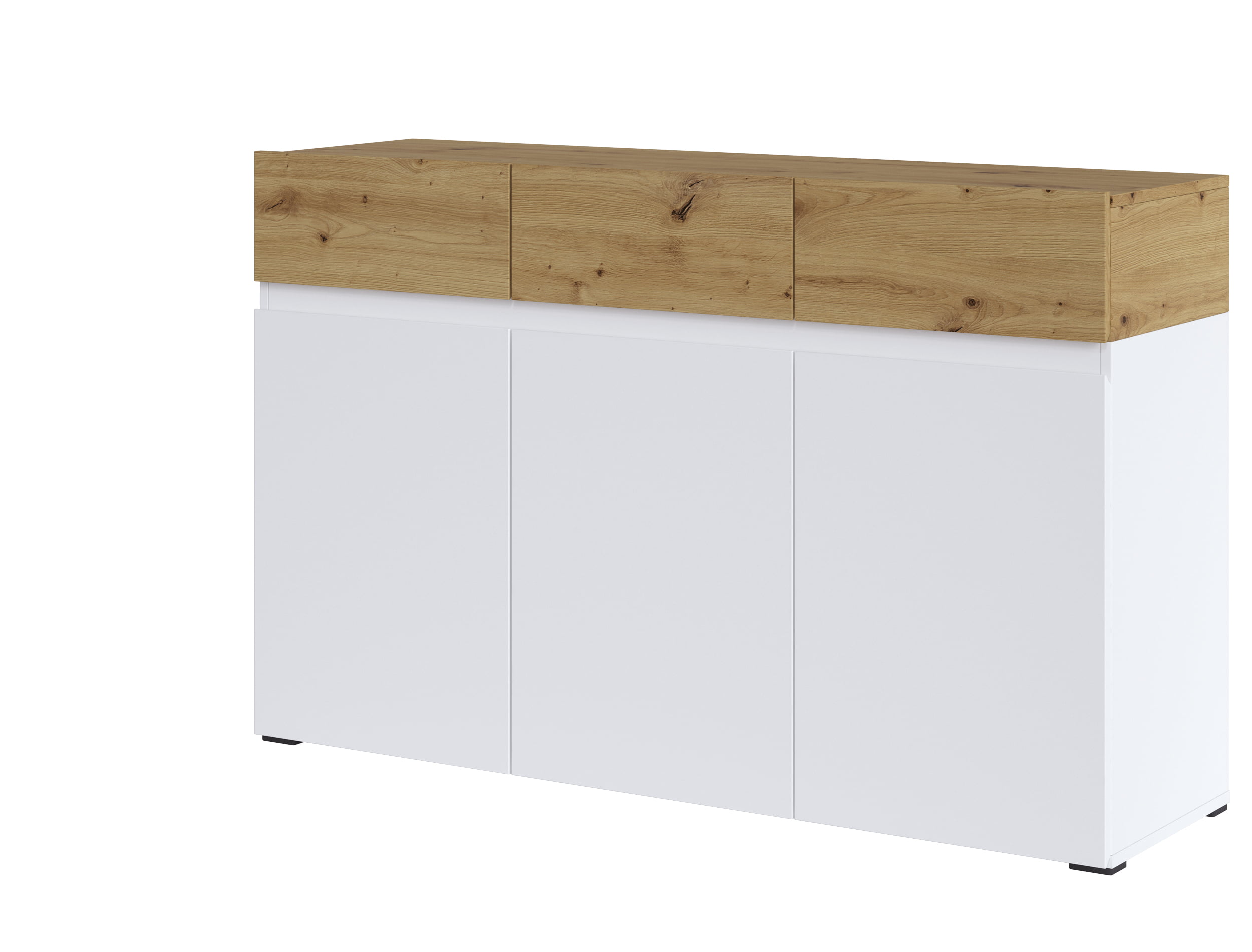

Moderní komoda se skříňkami a zásuvkami do obývacího pokoje Rimini - Meble Wójcik