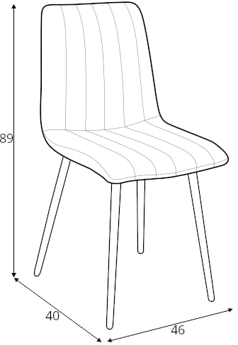 Aksamitne tapicerowane krzesło do jadalni Elmo