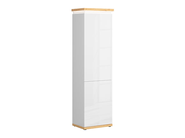 

Úzký regál s dvířky do obývacího pokoje Laval - Black Red White - BRW